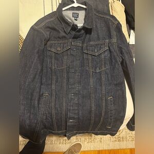 Gap Dark Wash Denim Trucker Jacket - Large Tall